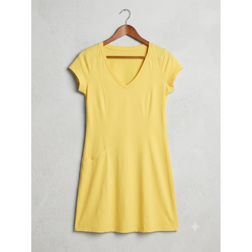Horny Toad Yellow Dress Size Large Lyocell Cotton Blend Athletic Vacation